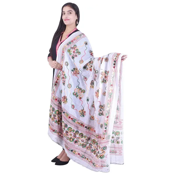 Women_S_Cotton_Embroidered_Dupatta_With_Mirror_Work