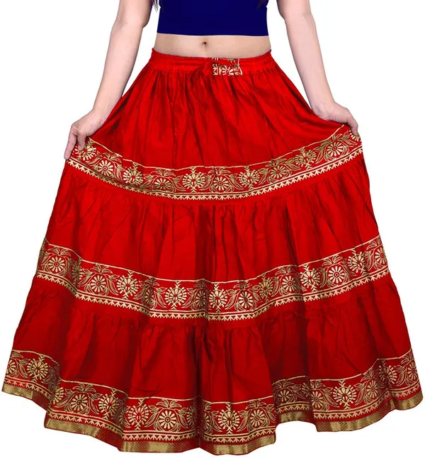 Cotton_Flared_Long_Skirt
