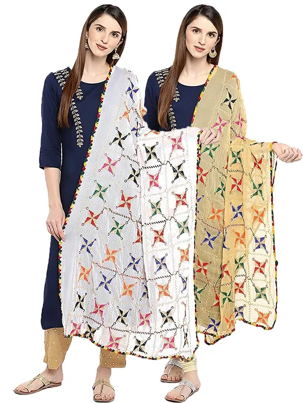 Chiffon_Phulkari_Embroidered_Dupatta