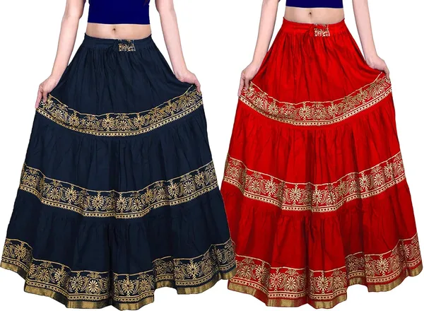 Cotton_Flared_Long_Skirt_Cursor