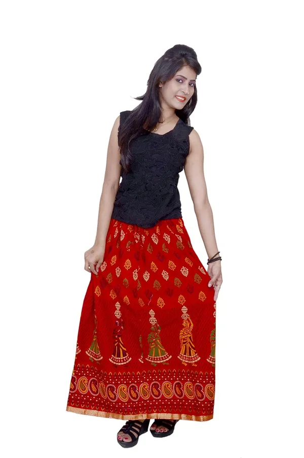 Women_S_Ethnic_Print_Long_Skirt