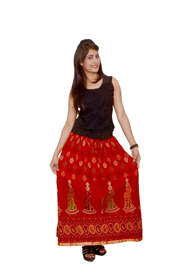 Women_S_Ethnic_Print_Long_Skirt
