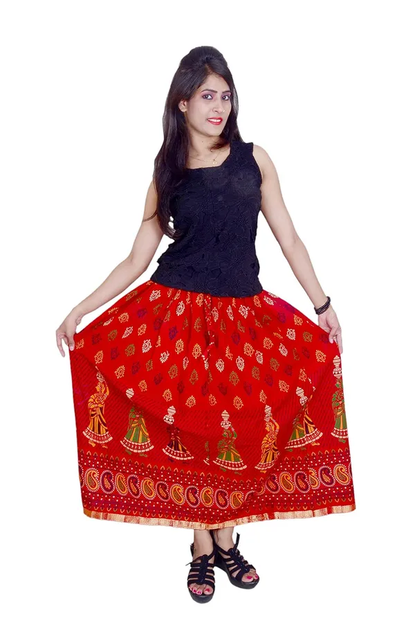 Women_S_Ethnic_Print_Long_Skirt
