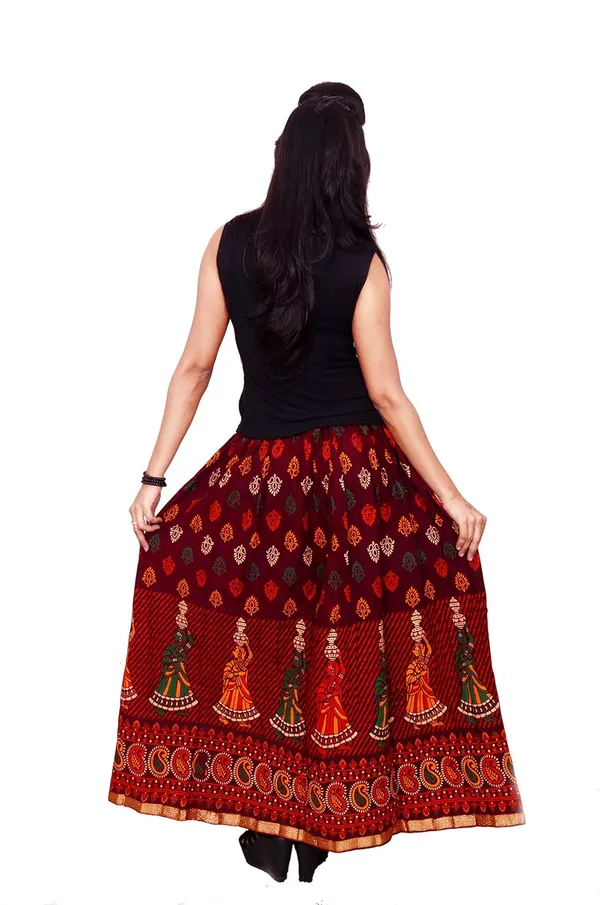 Women_S_Ethnic_Print_Long_Skirt