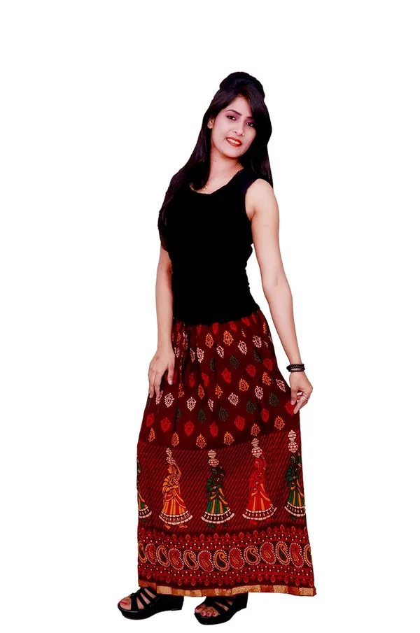 Women_S_Ethnic_Print_Long_Skirt