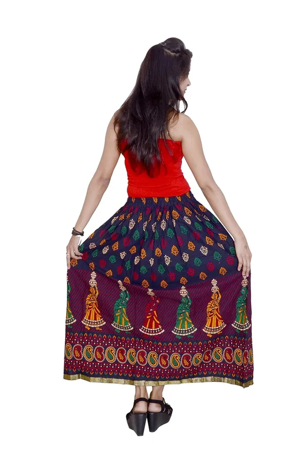 Women_S_Ethnic_Print_Long_Skirt