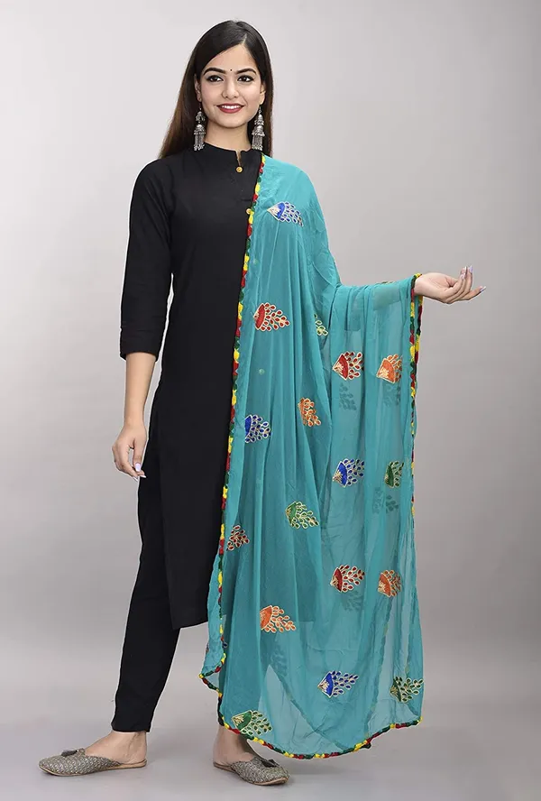 Women_S_Phulkari_Chiffon_Dupatta