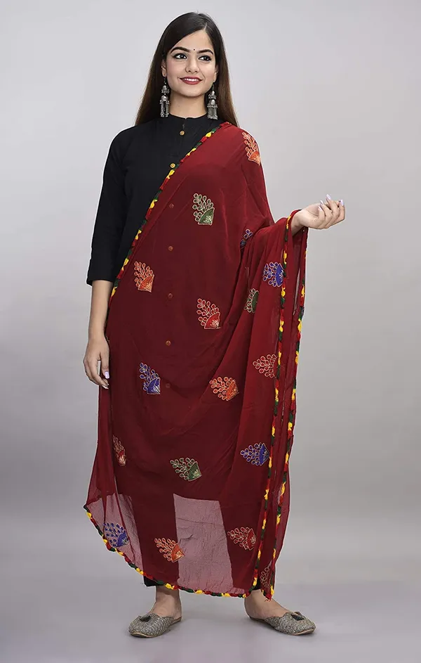 Women_S_Phulkari_Chiffon_Dupatta