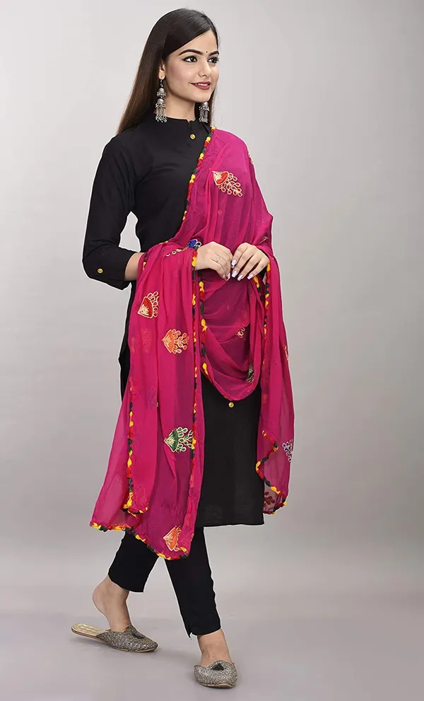 Women_S_Phulkari_Chiffon_Dupatta