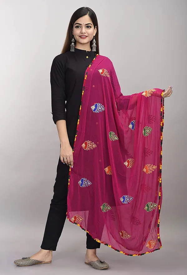 Women_S_Phulkari_Chiffon_Dupatta