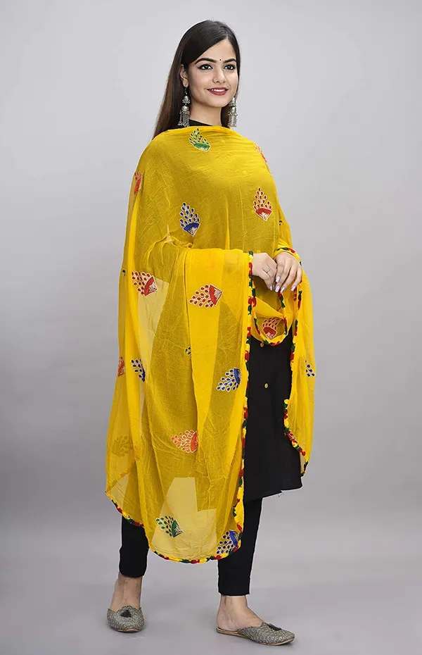 Women_S_Phulkari_Chiffon_Dupatta