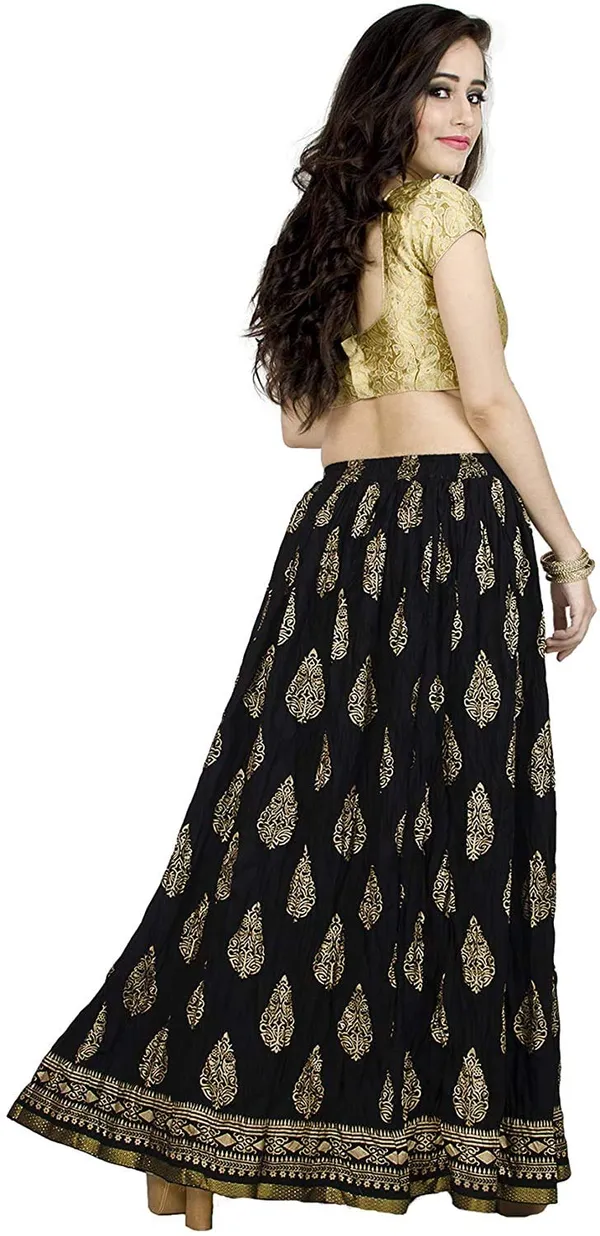 Women_S_Block_Print_Long_Skirt