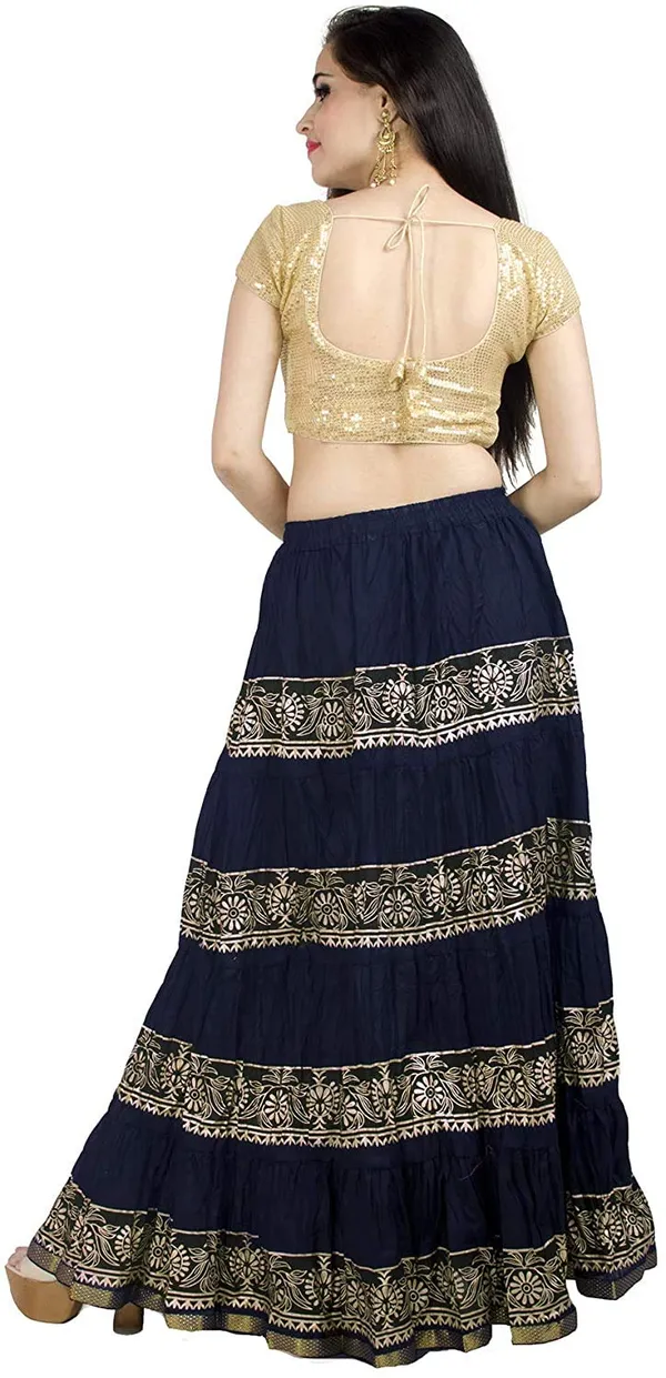 Women_S_Block_Print_Flared_Skirt
