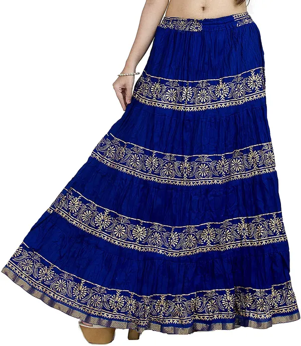 Women_S_Block_Print_Flared_Skirt