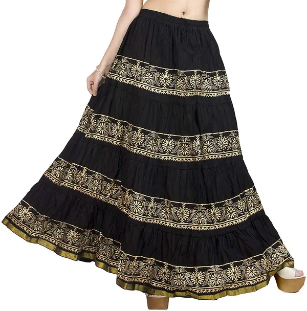 Women_S_Block_Print_Flared_Skirt