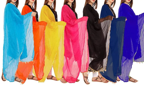 Women_S_Polka_Dot_Chiffon_Dupatta