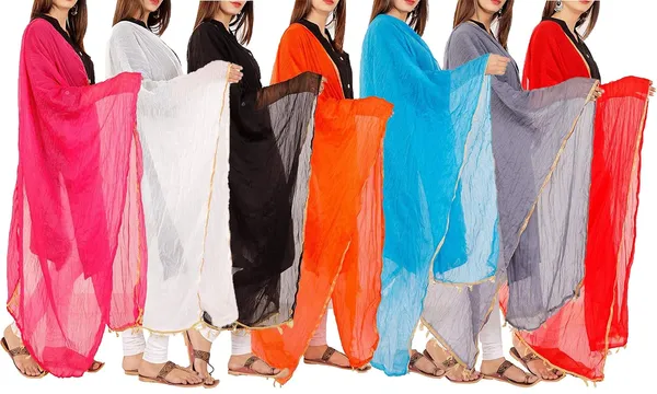 Women_S_Polka_Dot_Chiffon_Dupatta