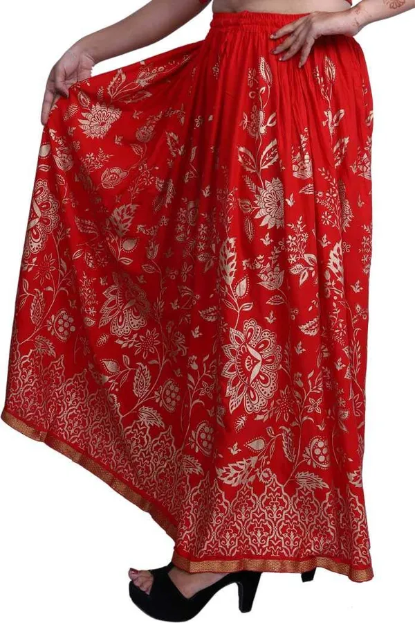 Women_S_Floral_Print_Long_Skirt