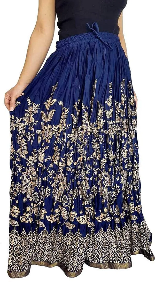 Women_S_Floral_Print_Long_Skirt
