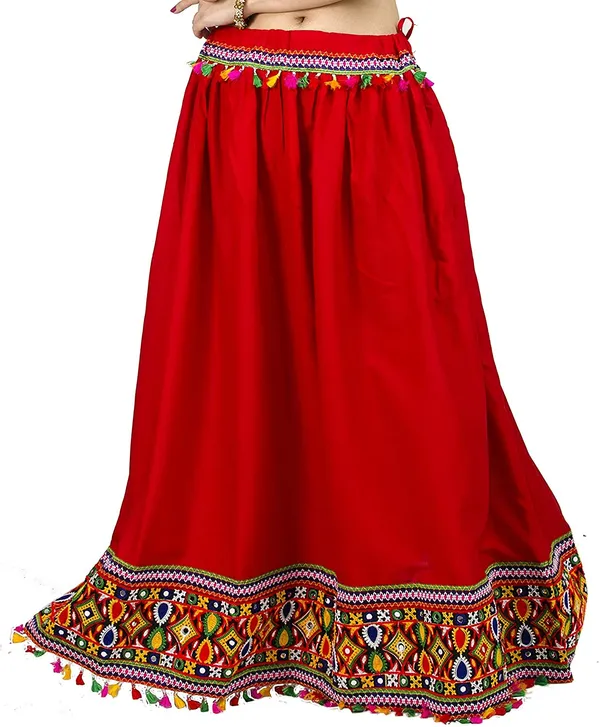 Women_Lace_Border_Ethnic_Skirt
