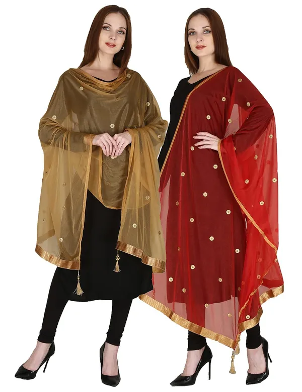 Women_S_Viscose_Net_Dupatta