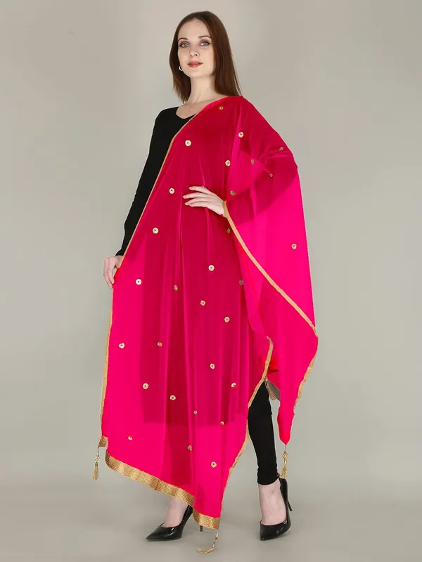 Women_S_Viscose_Net_Dupatta_With_Moti_Lace