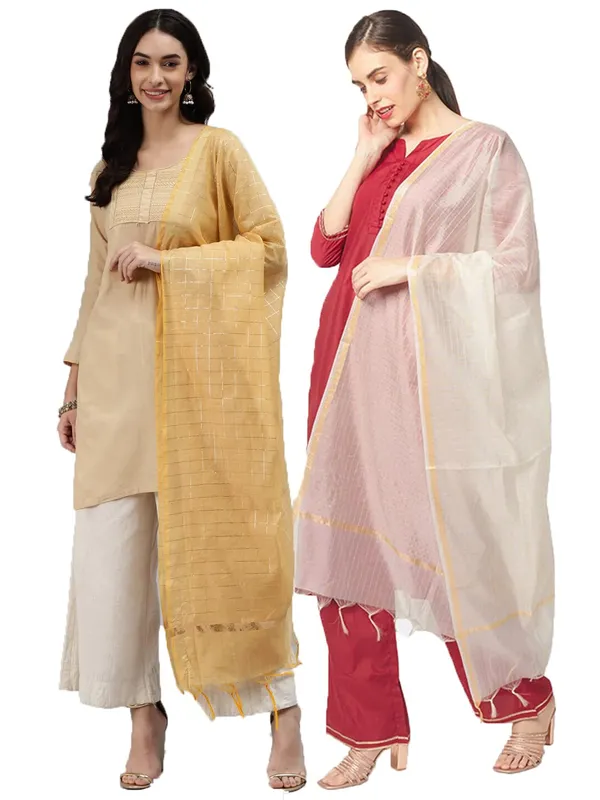 Banarasi_Chanderi_Checks_Women_Dupatta