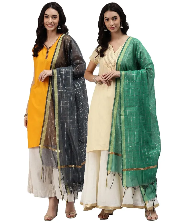 Banarasi_Chanderi_Checks_Women_Dupatta