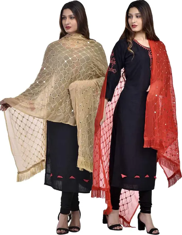 Women_S_Chiffon_Dupatta_With_Lace