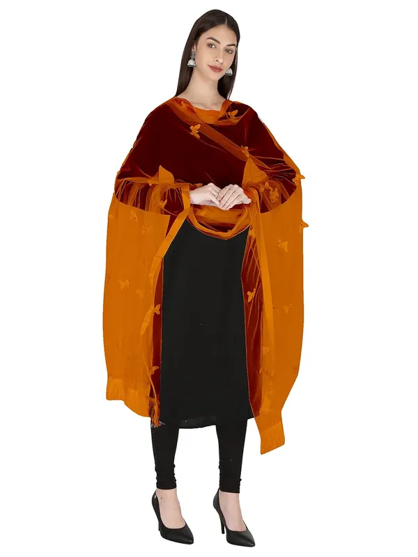 Women_Net_Dupatta_With_Embroidery_Work