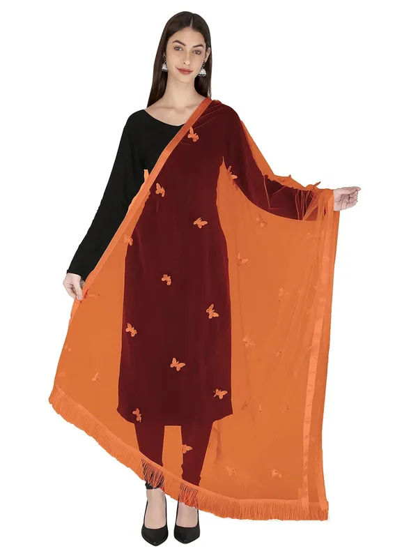 Women_Net_Dupatta_With_Embroidery_Work