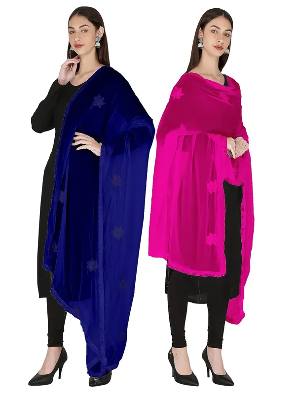 Women_S_Embroidered_Chiffon_Dupatta