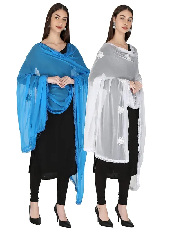 Women_S_Embroidered_Chiffon_Dupatta