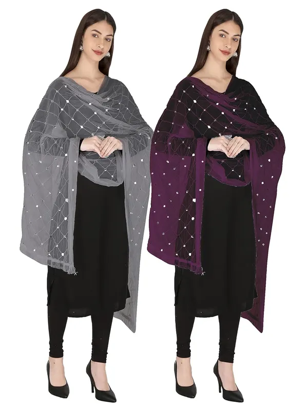 Women_S_Embroidered_Chiffon_Dupatta