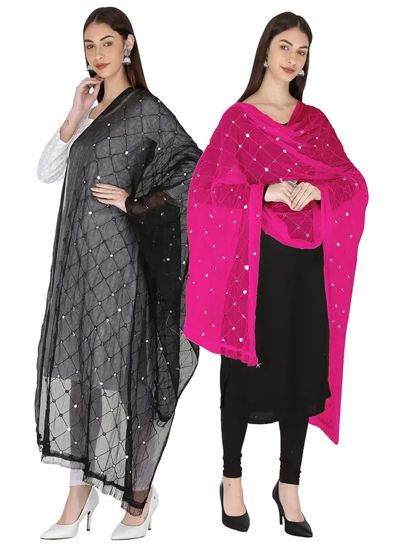 Women_S_Embroidered_Chiffon_Dupatta