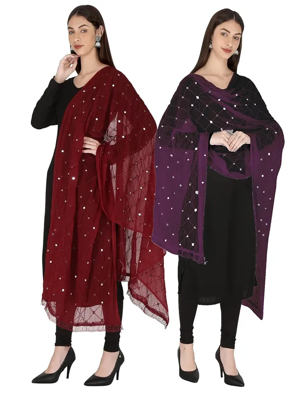 Women_S_Embroidered_Chiffon_Dupatta