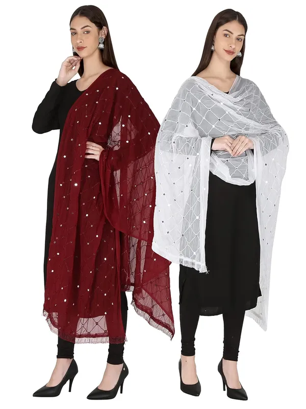 Women_S_Embroidered_Chiffon_Dupatta