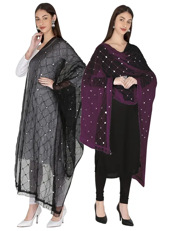 Women_S_Embroidered_Chiffon_Dupatta