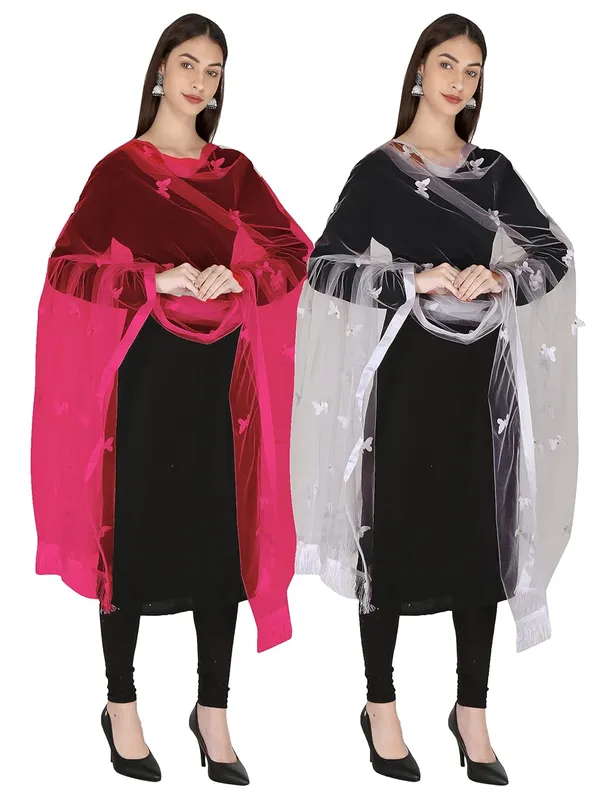 Women_Net_Dupatta_With_Embroidery