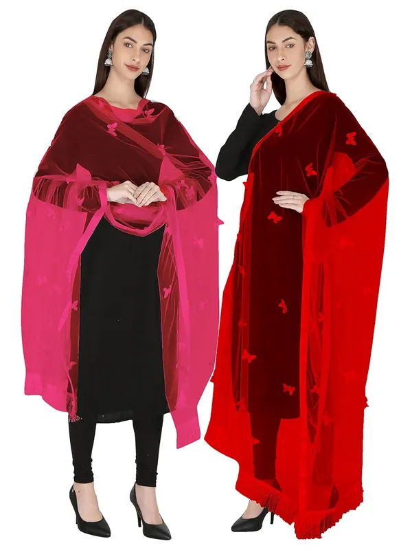 Women_Net_Dupatta_With_Embroidery