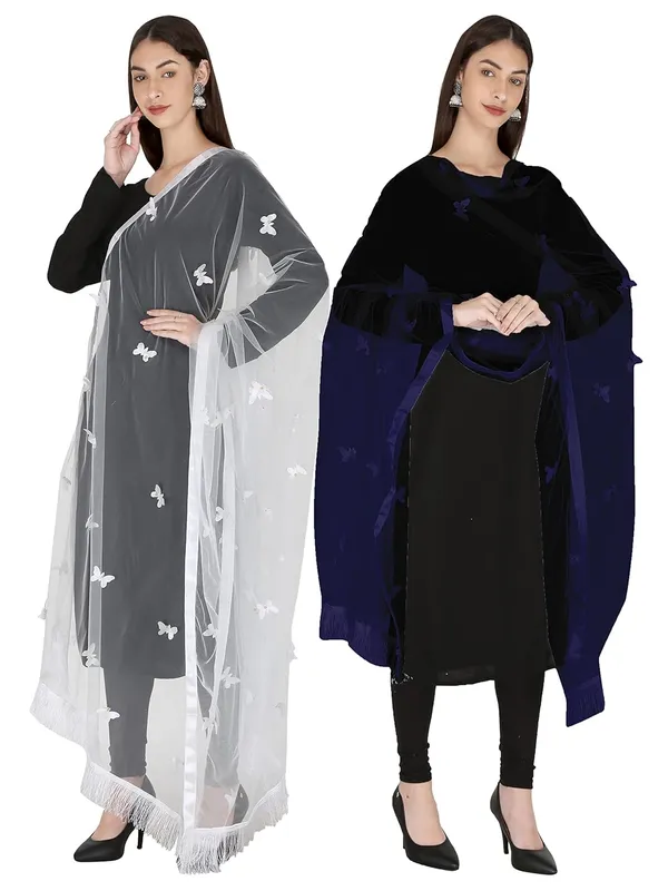 Women_Net_Dupatta_With_Embroidery