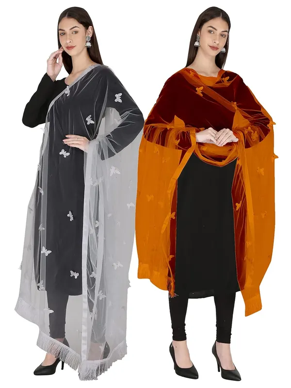 Women_Net_Dupatta_With_Embroidery