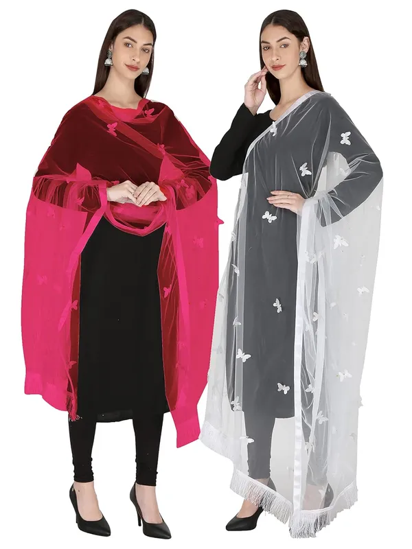 Women_Net_Embroidered_Dupatta