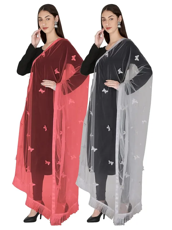 Women_Net_Dupatta_With_Embroidery