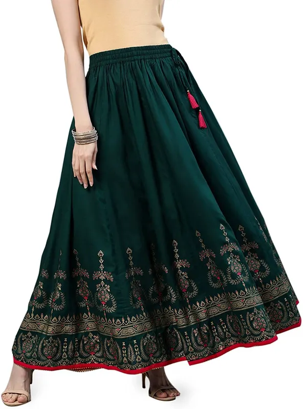 Women_S_Flared_Printed_Skirt
