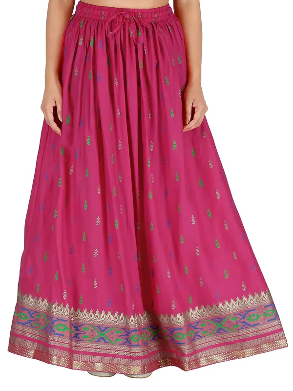 Women_S_Printed_Flared_Long_Skirt