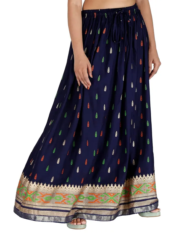 Women_S_Flared_Print_Skirt