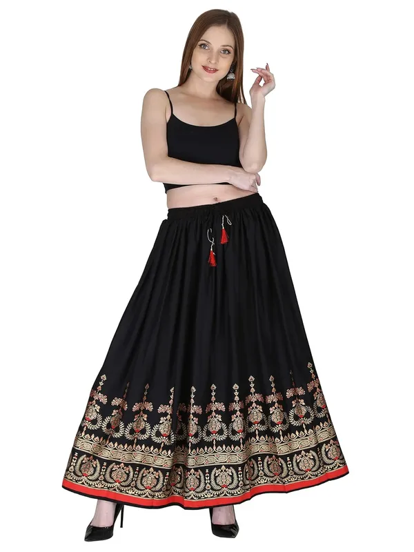 Cotton_Printed_Flared_Skirt_For_Women