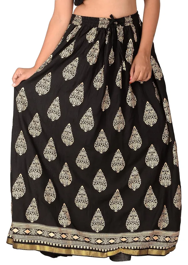Women_S_Printed_Flared_Long_Skirt