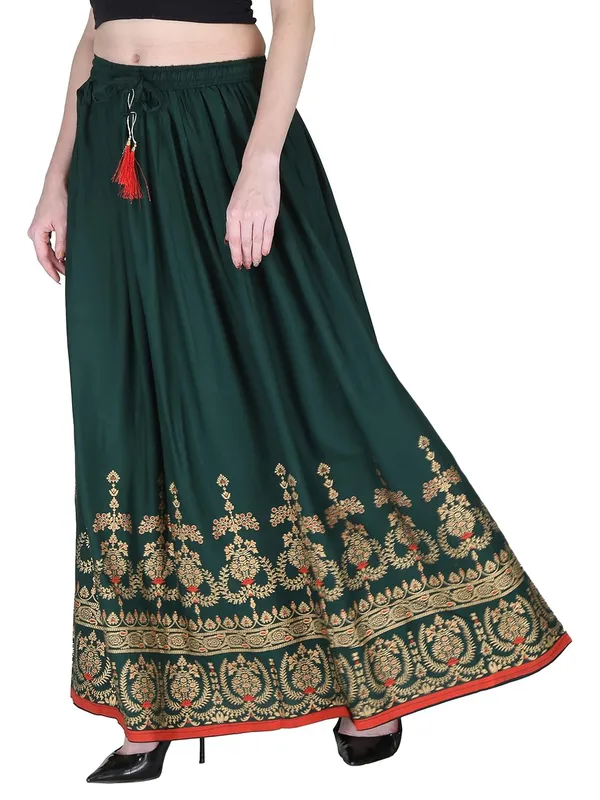 Women_S_Printed_Flared_Long_Skirt